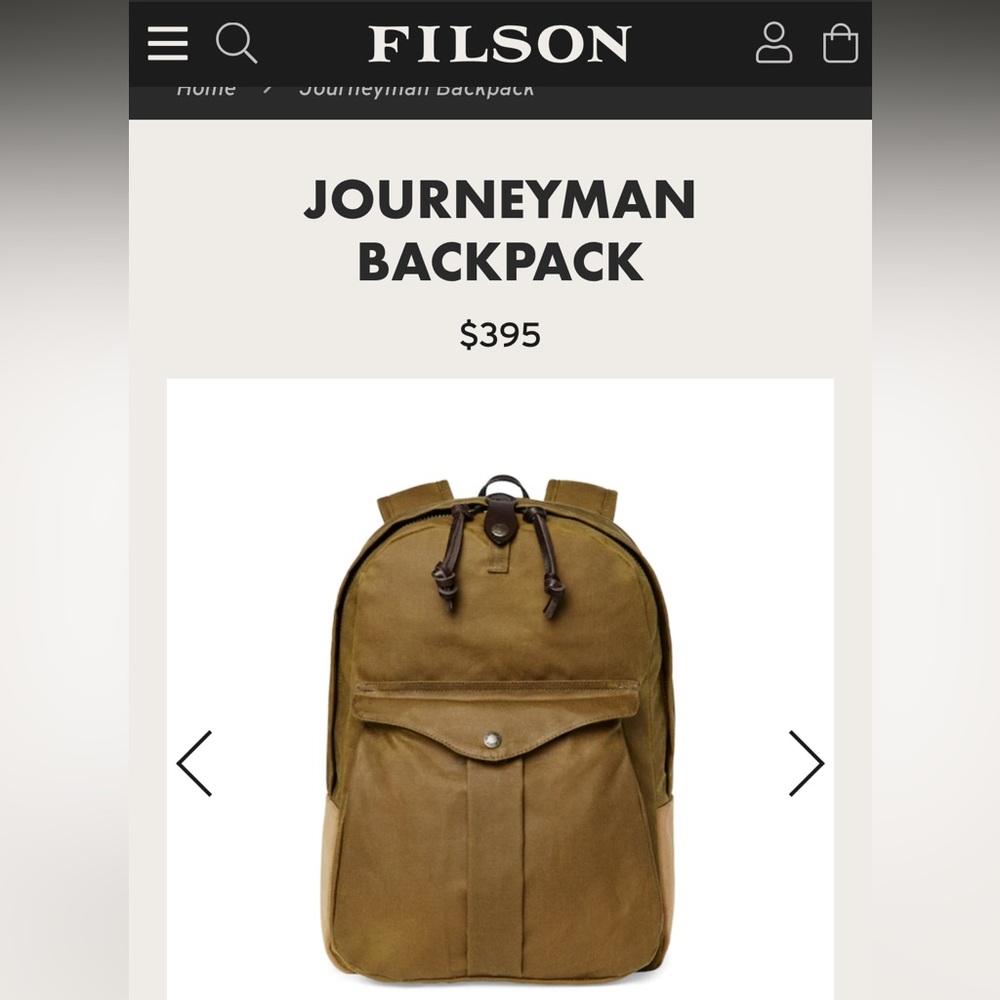 FILSON Journeyman Backpack MADE IN USA
